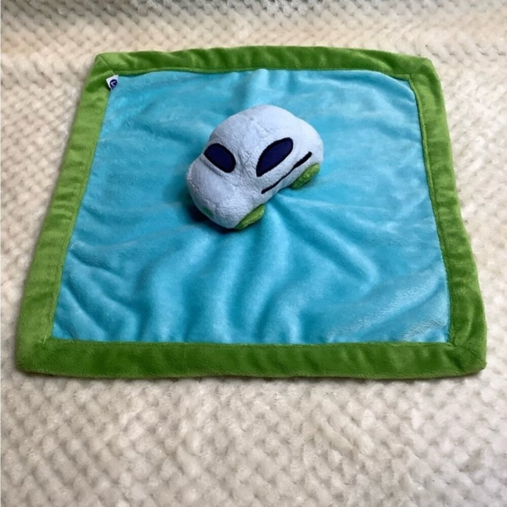 Zutano Blue Car Lovey Security Blanket